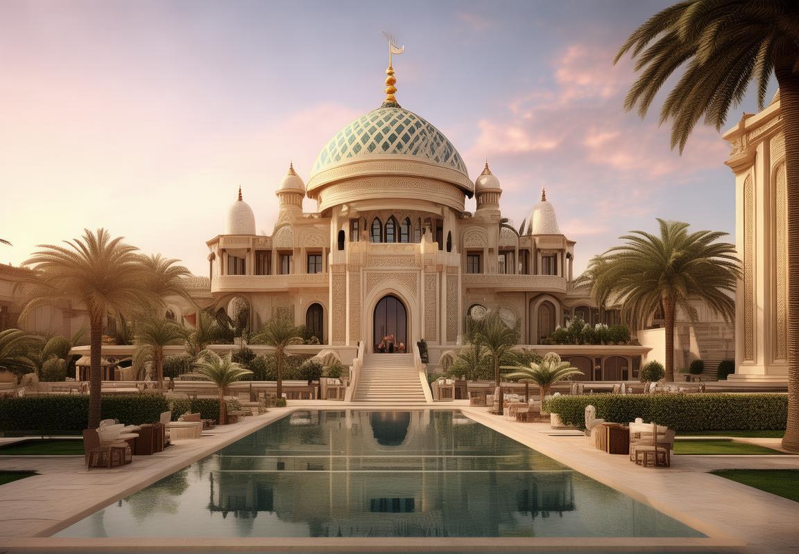 Dubai Palace: Biểu tượng kiến trúc Dubai và Khách sạn sang trọng Dubai